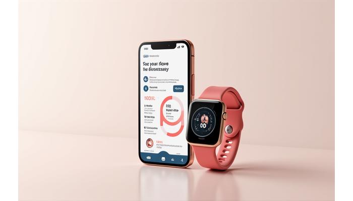 Schermate dell'app Fiume Vita su smartphone e smartwatch